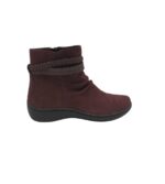 Botine dama Clarks 39 , piele intoarsa, maro
