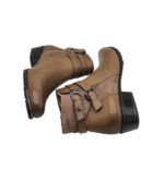Botine dama Caprice 38, piele, bej - imagine 4