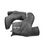 Botine dama Caprice 38, piele, gri - imagine 4