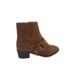 Botine dama Bronx 36, piele, maro
