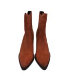 Botine dama Bronx 38, piele intoarsa, maro - imagine 3