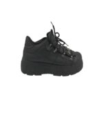 Ghete Koi 37, imitație de piele,  negru