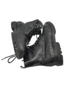 Ghete dama Young Spirit 39, imitație de piele, negru - imagine 4