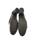 Botine dama  40, imitație de piele, piele, gri,  imblanite - imagine 5