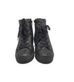 Ghete dama 39, imitație de piele, piele, negru - imagine 3