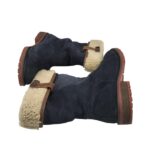 Cizme dama Mexx 40, piele intoarsa, bleumarin , imblanite - imagine 4