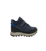 Ghete copii Ecco 33, piele, bleumarin Gore tex