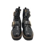 Ghete dama Asos 38, imitatie de piele, negru - imagine 3