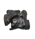 Ghete dama Asos 38, imitatie de piele, negru - imagine 4