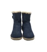 Cizme dama S'oliver 38, material textil, bleumarin,  imblanite - imagine 3