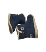 Cizme dama S'oliver 38, material textil, bleumarin,  imblanite - imagine 4