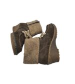 Botine dama Rieker 36, material textil, bej, imblanite - imagine 4