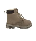 Ghete barbati 43, imitație de piele, bej, imblanite