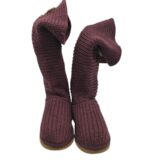 Cizme dama Ugg 39, material textil, maro - imagine 3