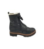 Ghete dama Landrover 39, imitație de piele, negru, imblanite