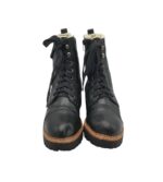 Ghete dama Landrover 39, imitație de piele, negru, imblanite - imagine 3