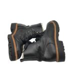 Ghete dama Landrover 39, imitație de piele, negru, imblanite - imagine 4