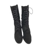 Cizme dama Yessica 40, piele intoarsa, negru - imagine 3