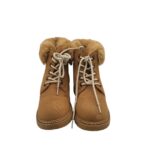 Ghete dama Pucetti 36, imitatie de piele, maro - imagine 3