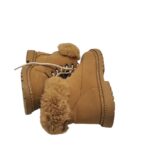 Ghete dama Pucetti 36, imitatie de piele, maro - imagine 4