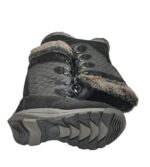 Cizme dama Land's End 39, material textil, piele intoaras, negru , captusite - imagine 4