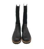 Cizme dama Ecco 41, piele, piele intoarsa, negru - imagine 3