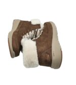 Ghete dama Skechers 38,  imitatie de piele,  maro, imblanite - imagine 4