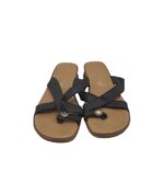 Saboti dama Rieker 39, piele, negru - imagine 3