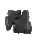 Ghete dama Jenny 38, material textil, negru - imagine 4