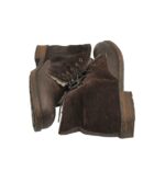 Ghete dama Oxmox 38, piele, maro, imblanite - imagine 4