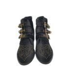 Botine dama Bronx 41, material textil, piele, negru - imagine 3