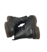 Ghete dama 39, imitatie de piele, negru - imagine 4