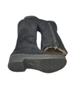 Cizme dama Odenwald 40, material textil, piele, negru, imblanite - imagine 4