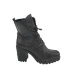 Ghete dama Tamaris 40, piele, negru