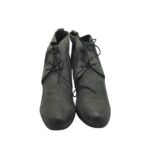 Botine dama Venturini  41, piele, gri - imagine 3