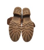 Ghete dama Tamaris 38, piele, material textil, maro, imblanite - imagine 5