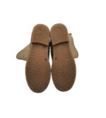 Cizme copii 26, piele, bej, imblanite - imagine 5