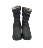 Cizme dama 39, material textil, negru,  imblanite, waterproof - imagine 3