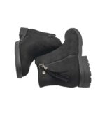 Ghete dama Xti 38, material textil, negru - imagine 4