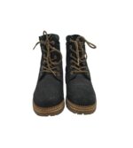 Ghete dama Bench 37, piele, negru - imagine 3