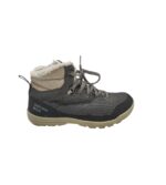 Ghete dama Quechua 38, piele, imitație de piele, gri, waterproof