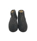 Ghete dama Relax 38, material textil, gri, imblanite - imagine 3