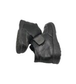 Ghete dama 37, imitație de piele, negru - imagine 4