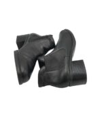 Botine dama Rieker 40, imitație de piele, piele, negru - imagine 4