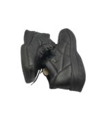 Ghete barbati Rieker 40, imitație de piele, negru, imblanite - imagine 4