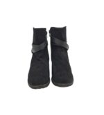 Botine dama Marisa 38, material textil, negru - imagine 3