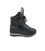 Ghete dama Caprice 38, imitație de piele, negru, captusite