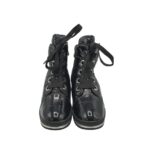 Ghete dama Caprice 38, imitație de piele, negru, captusite - imagine 3