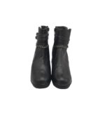 Botine dama Citywalk 37, imitație de piele, negru - imagine 3