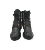 Ghete dama Martina Buraro 40, piele, negru - imagine 3